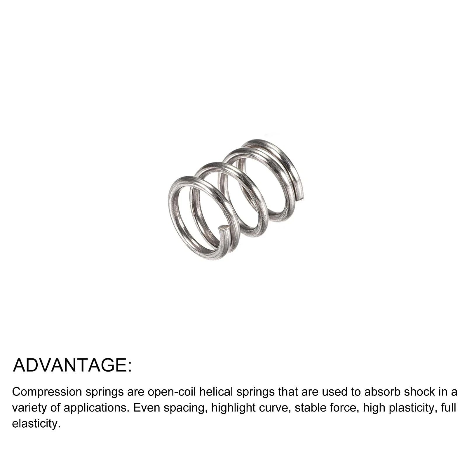 Compression Spring 0.7mm Wire Dia.5mm-100mm Length Small Stainless steel Springs