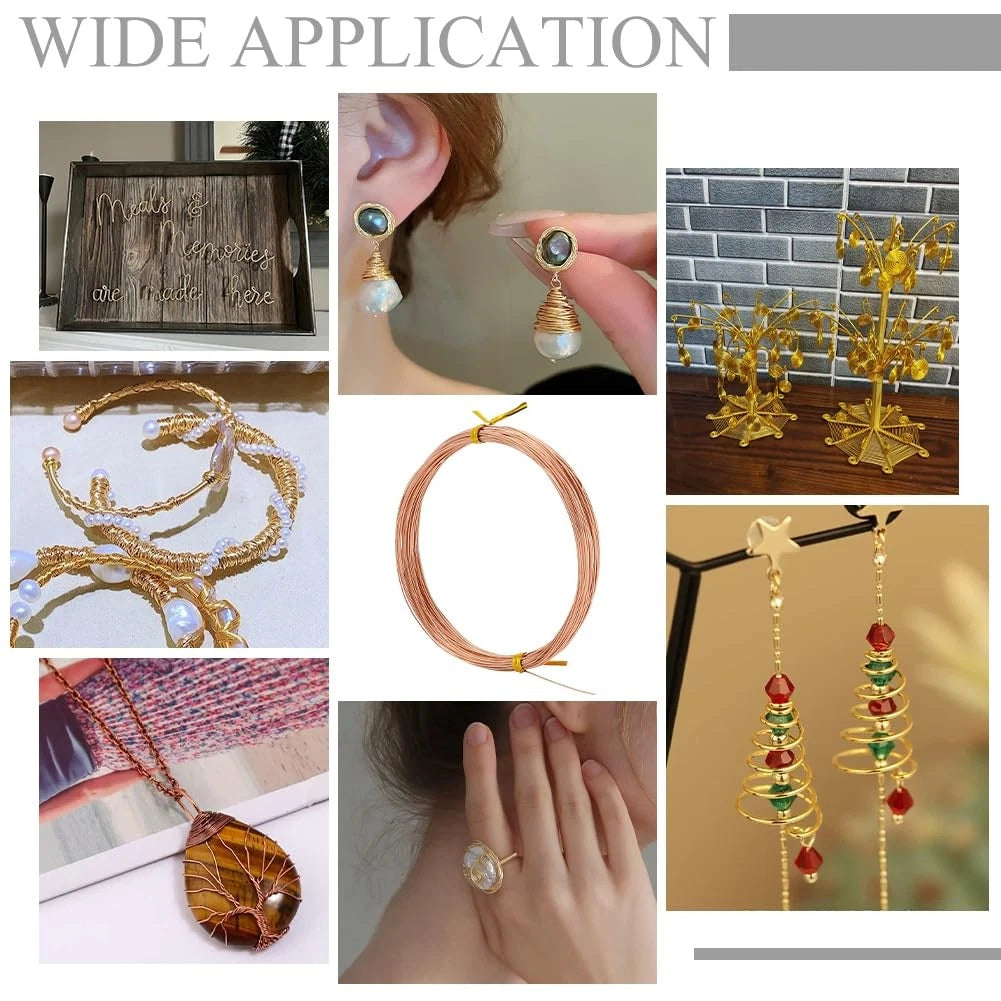 Pure Copper Wire Bare Uncoated Assorted Sizes Ø0.2mm-6mm Round Solid Copper Wire