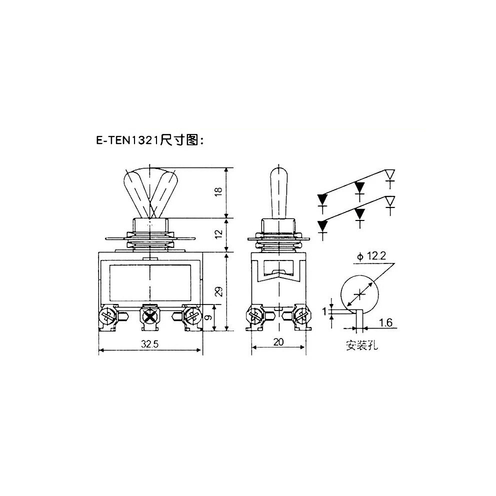 Heavy Duty Toggle Switch | ON-OFF ON-ON 2/3 Position SPST DPST DPDT | 5A–15A 250VAC | Car Dash Boat Panel