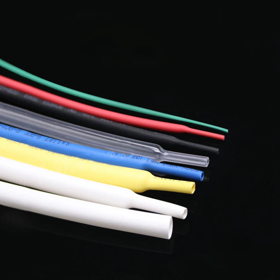 2:1 Heat Shrink Tubing – 0.6mm to 80mm, 7 Colors, 1M per Pack