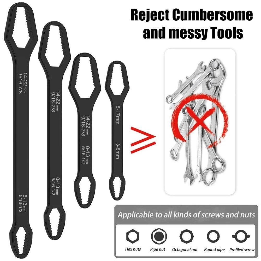 8-24mm Universal Torx Wrench Double-head Self-tightening Adjustable Wrench Tools