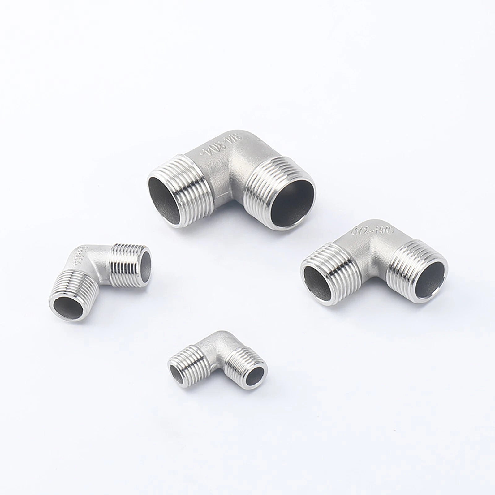 304 Stainless Steel Male 90° Elbow BSP Pipe Fitting — Equal & Reducer