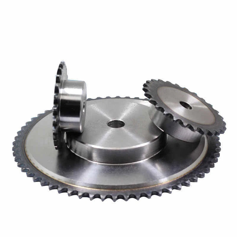 8T-50T Roller Chain Sprockets B-Type 04C 1/4" Pitch 6.35mm Chain Link 45# Steel