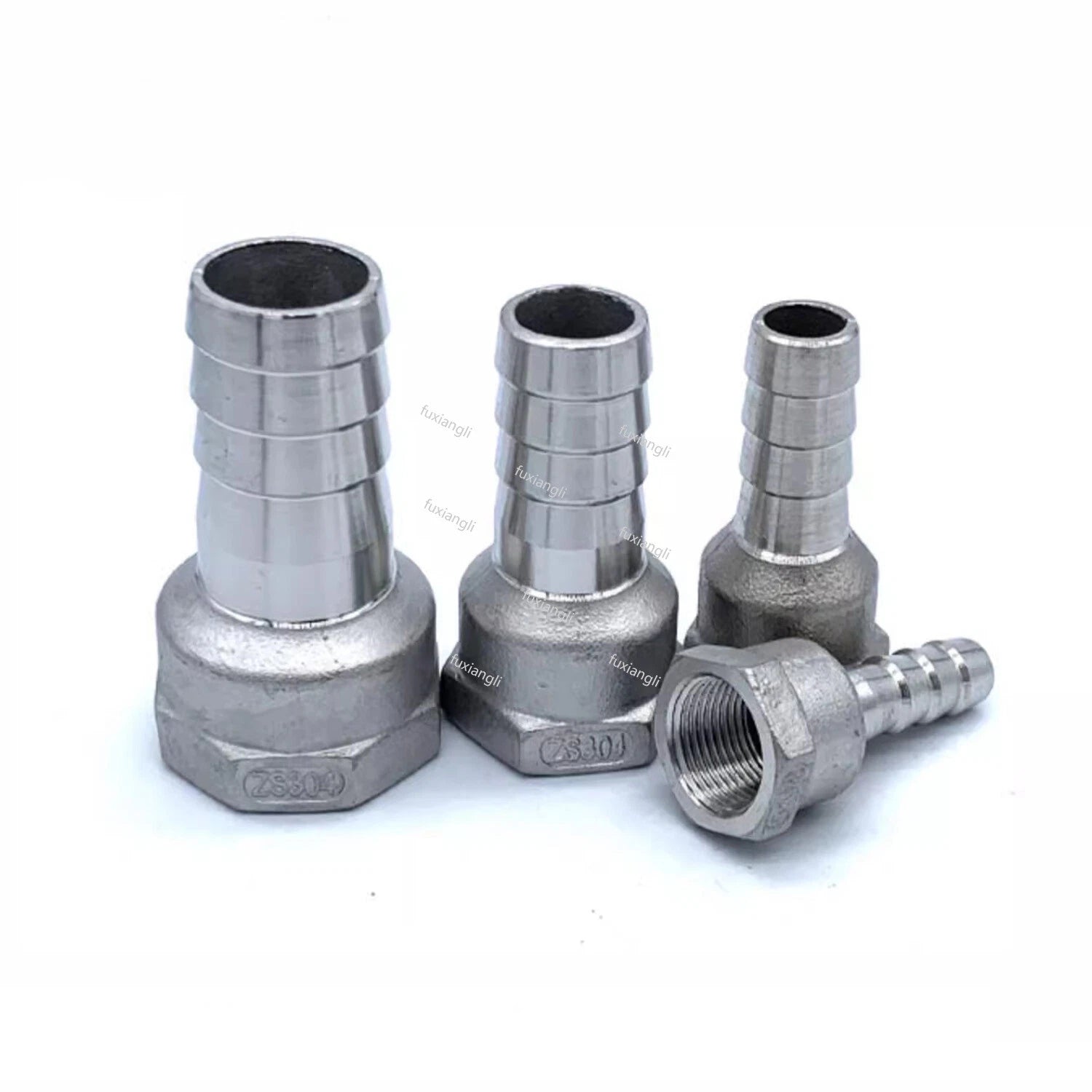 BSP Thread Fitting x Barb Hose Tail End Connector Splitter A2 Stainless Steel