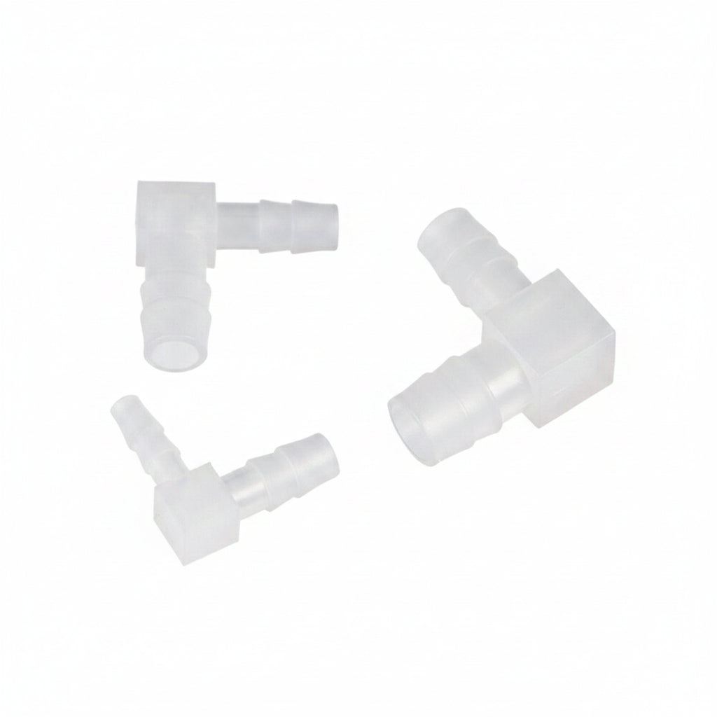 Plastic Elbow Barb Hose Connector — L-Piece Tube Joiner for Air, Fuel & Water (1.6mm–20mm)