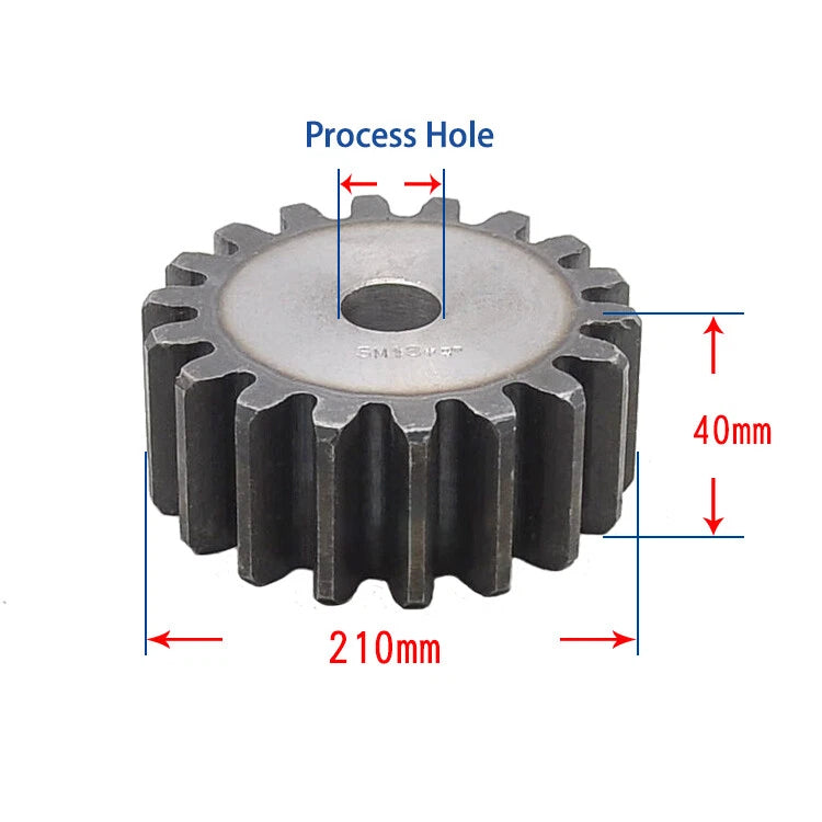 Module 2.5M, 3M, 4M 5M Spur Gear Wheels Spur Wheel With 10 To120 Teeth Flat Gear