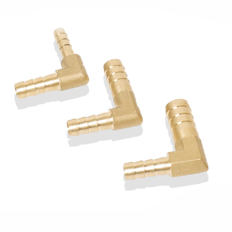Brass Elbow Hose Tail Reducer Fitting — Air Water Gas Fuel Tubing Connector