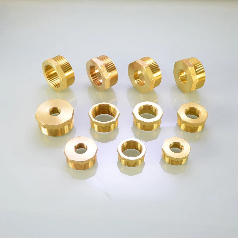 BSP Hex Reducer Bushing — Female to Male Thread Hose Fitting Connector (1/4" to 2")