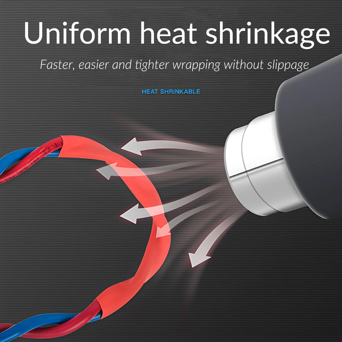2:1 Heat Shrink Tubing – Electrical Cable Sleeving, Dia. 1mm–210mm, 7 Colors