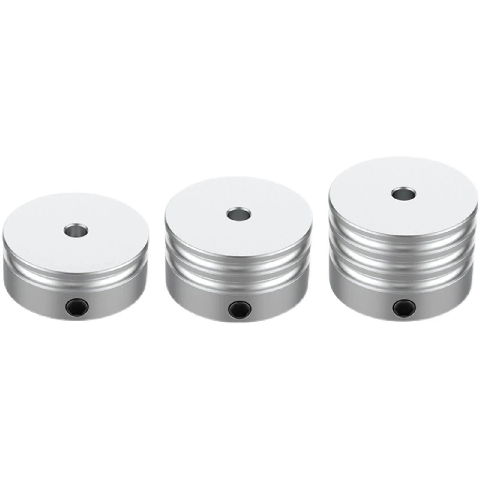 U Grooved Pulley PU Round Belt Pulleys Aluminum Groove Width 3mm OD 15-30mm