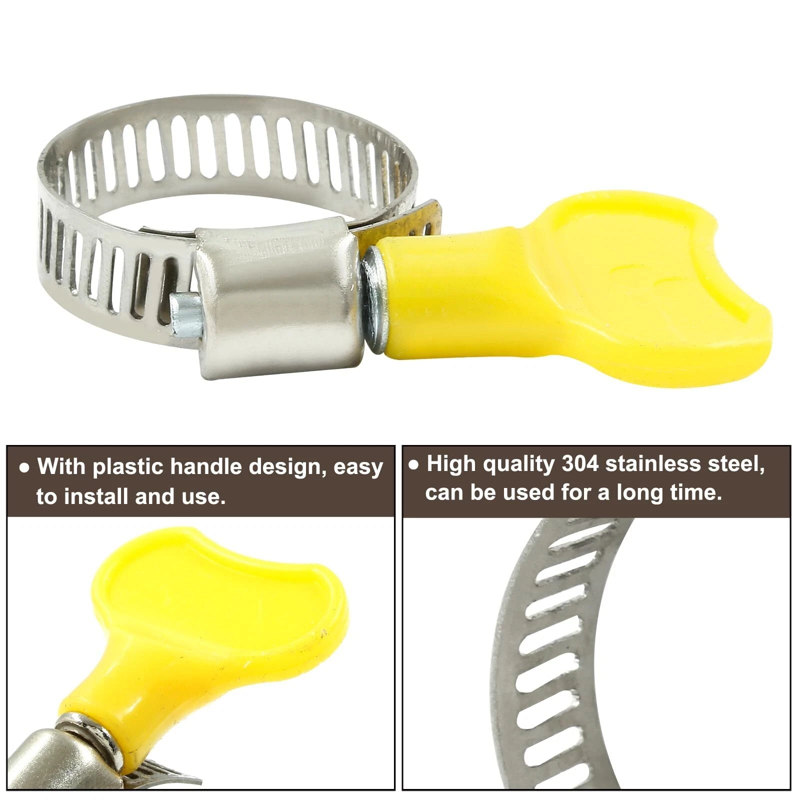 Genuine HomeDIYer Heavy Duty Jubilee Super Clamp in 304 Stainless Steel