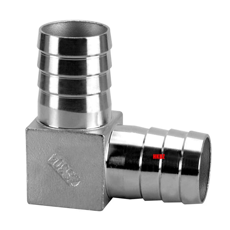 304 Stainless Steel Hose Barb 90° Elbow Fitting — BSP Taper Thread