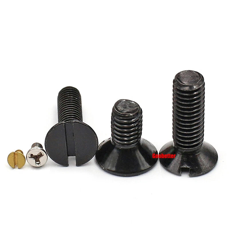 M1.2 M1.6 M2 M4 M5 M6 Slotted Countersunk Head Machine Screws Flat Bolts 3~25mm