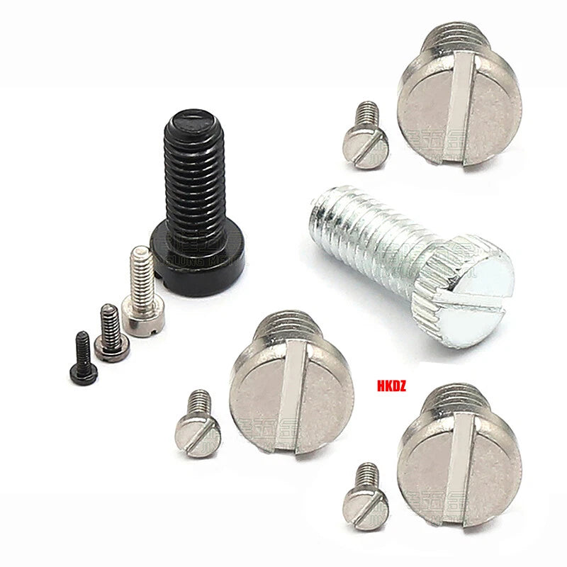 M1.2–M6 Slotted Cheese Head Machine Screws — Carbon Steel, Multiple Coatings