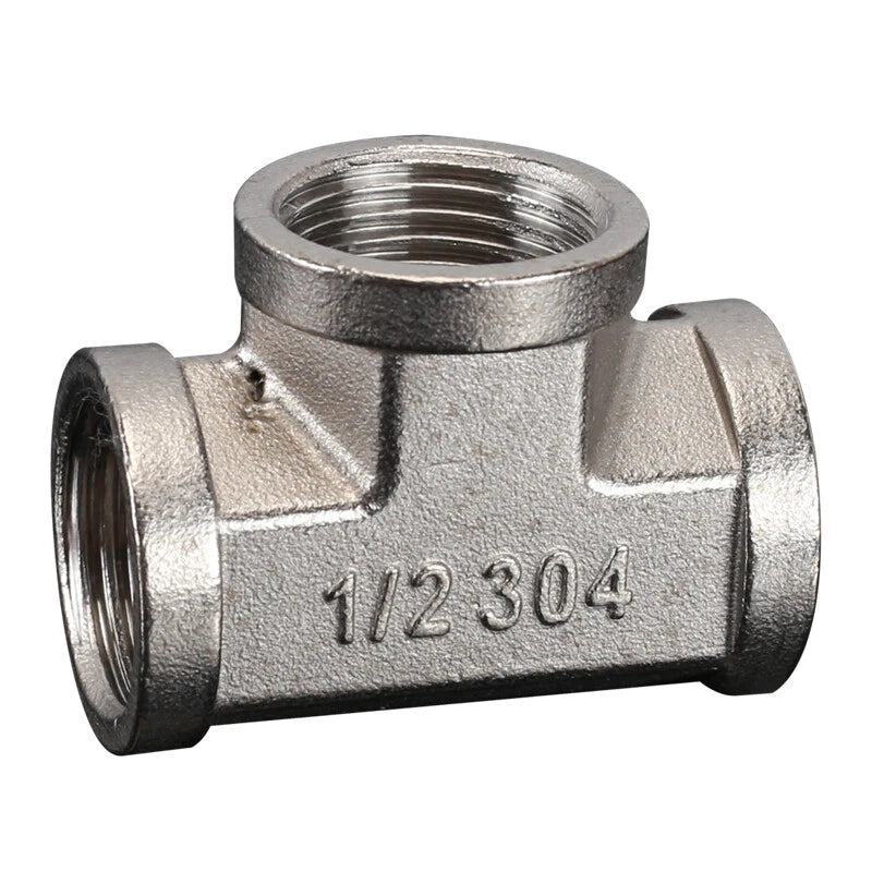 1/2" BSP Stainless Steel Pipe Fittings — Male/Female Adaptors, Tees & Couplings (A2)