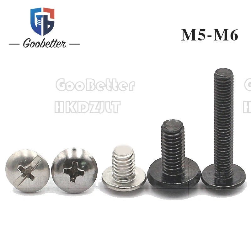 Phillips Flat Head Machine Screws M2.3 to M6 — Carbon Steel, Stainless & Brass, 7 Finishes - HomeDIYer