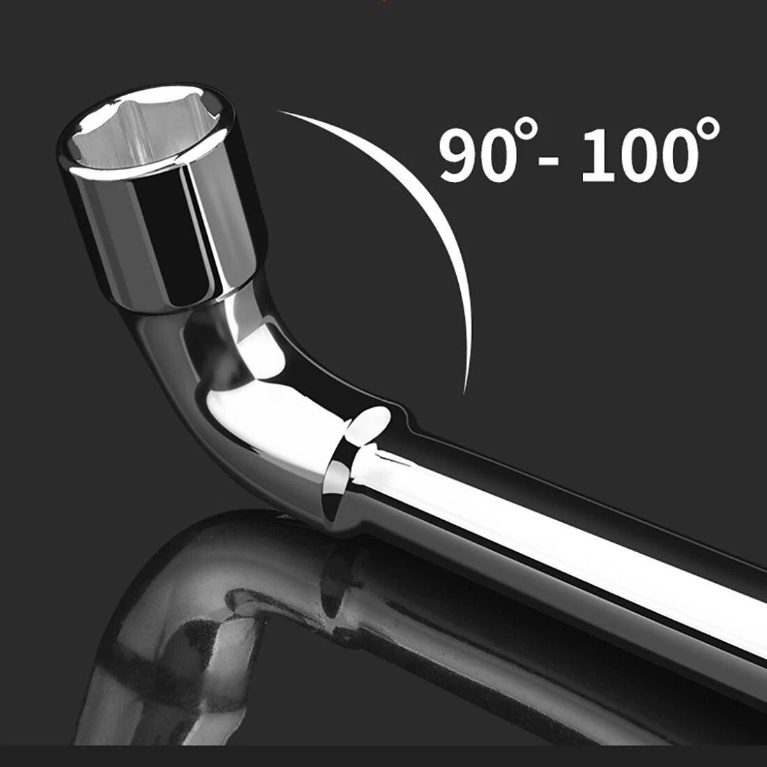 Metric L-Shaped Angled Open Hex Spanners Double Ended Socket Wrench 8mm To 22mm