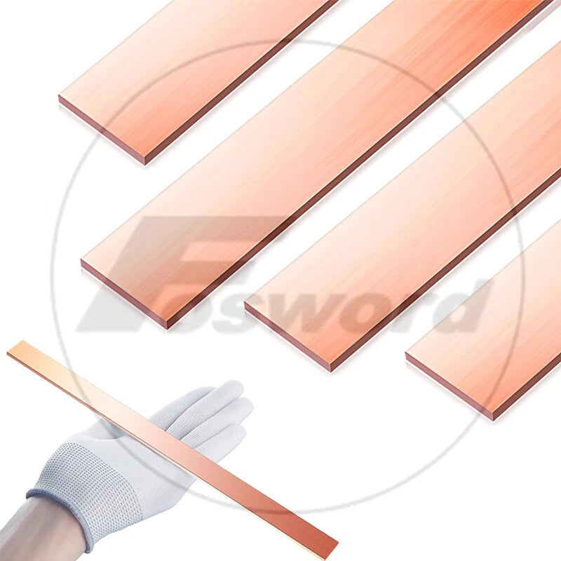 99.9% Pure Copper Cu Metal Flat Bar Copper Strip Copper Plate Thick 5mm- 100mm