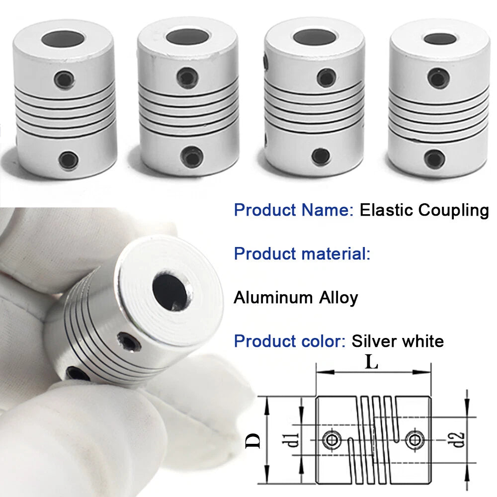 Flexible Shaft Coupling Rigid for CNC Motor Coupler 3D Printer 2/3/4/5/6/8/12mm