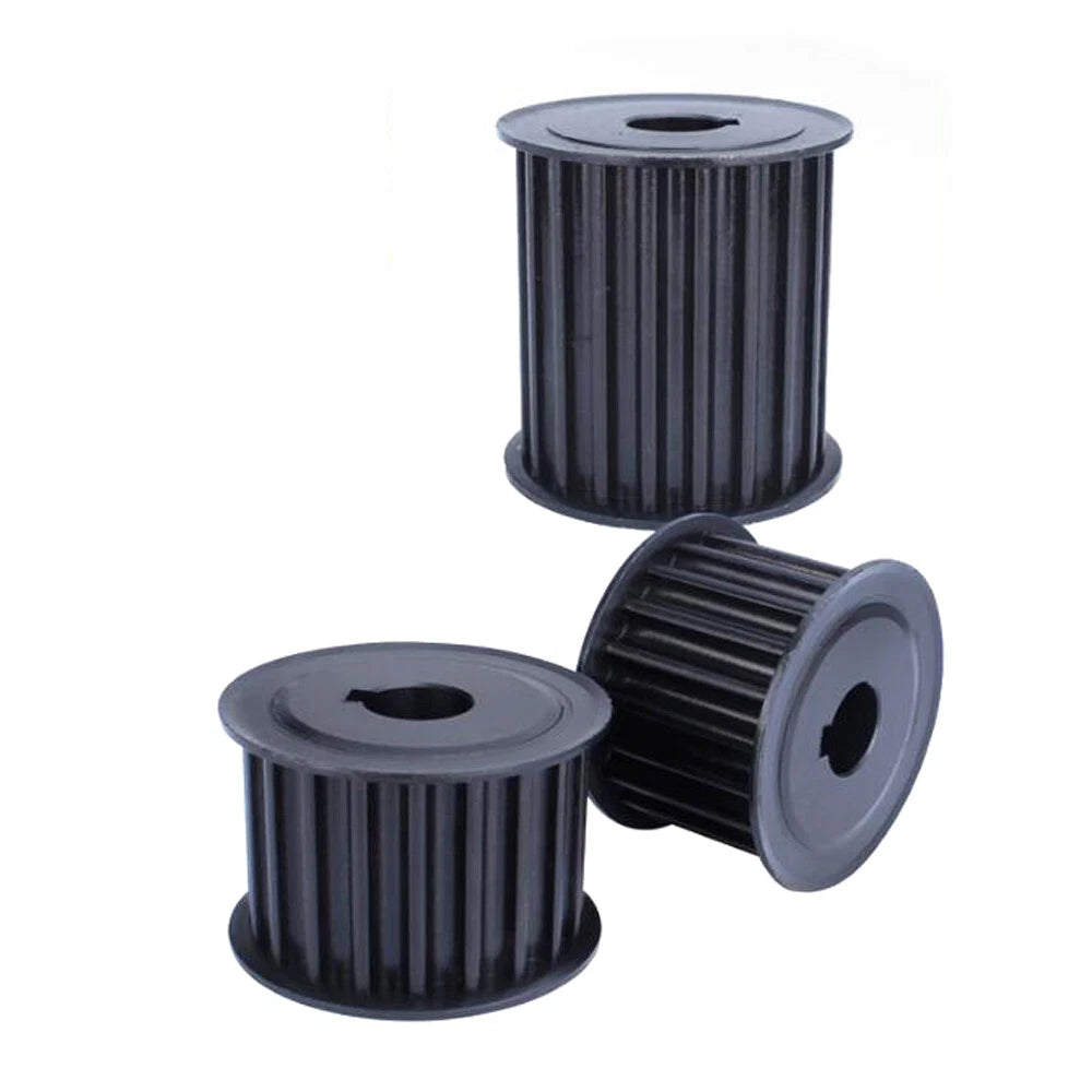 L-type 10T-30T Timing Belt Pulley Pitch 9.525mm With Keyway 45# Steel Width 21mm