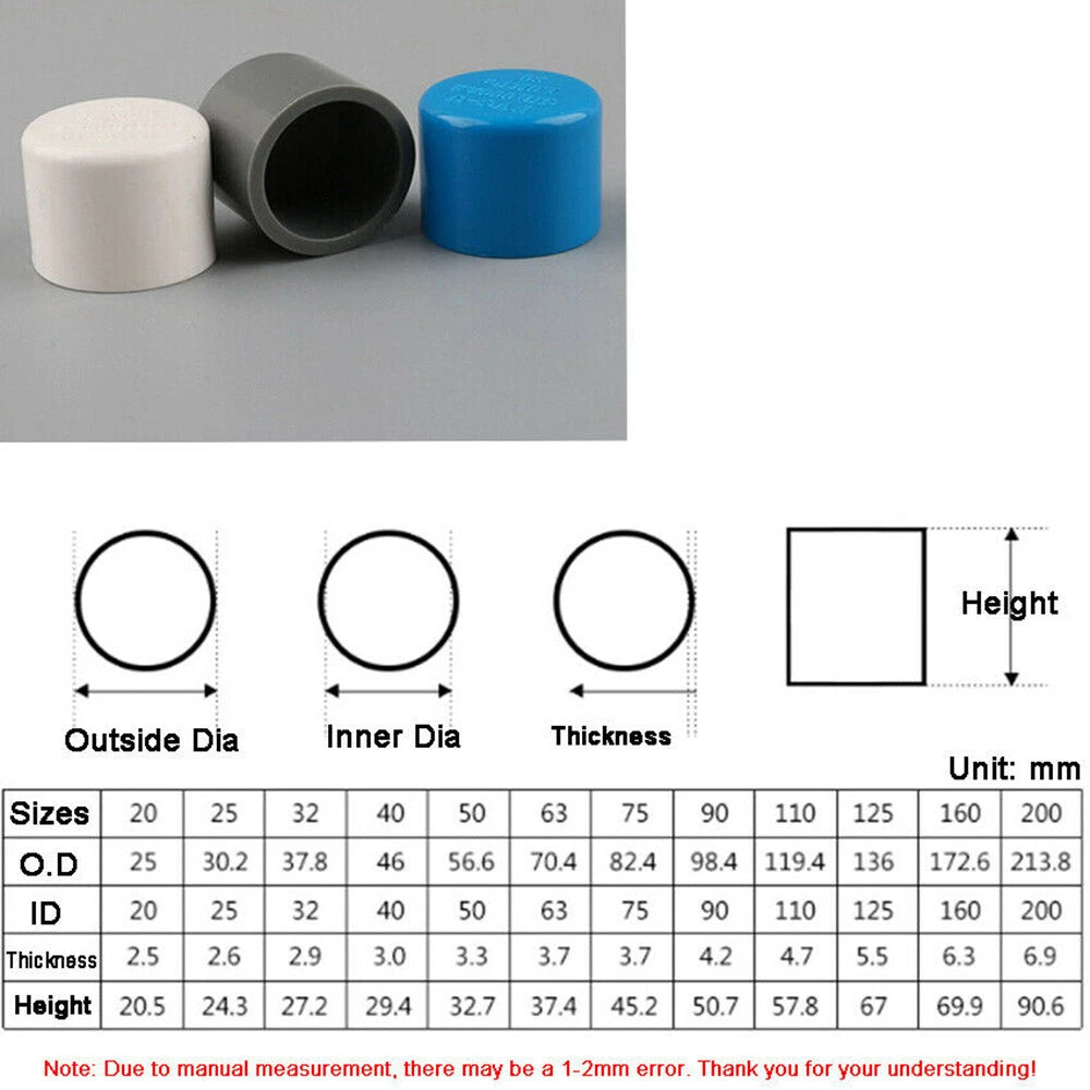 Blue PVC Pipe Adhesive Fittings Sleeves Elbow Tee Cross Reducer Caps Ball Valves