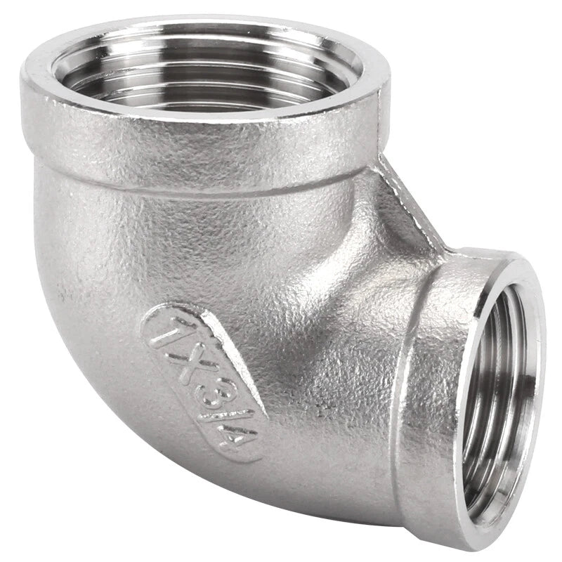 Stainless Steel BSP Reducer 90° Elbow Fittings — 1/8" to 1" Male & Female