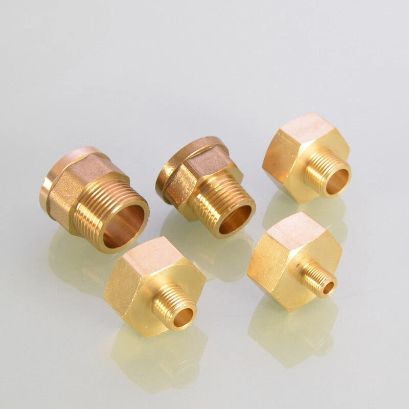 Hex Reducer Bushing Female to Male NPT Hose Fitting — 1/8" to 1" Sizes