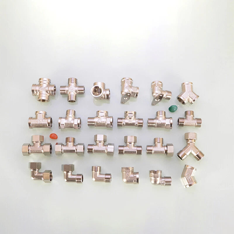1/2" Copper Tee Elbow Diverter Valve Adapter — Hose & Shower Connector (24 Styles)