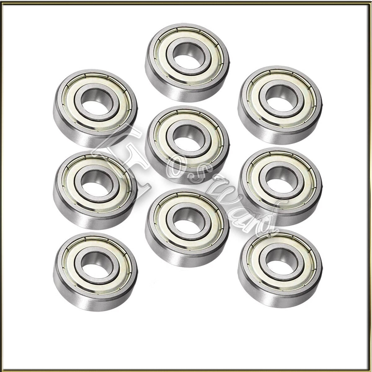 Deep Groove Ball Bearings Double Shielded Steel ZZ Shielded Bearing Bore 2 ~40mm