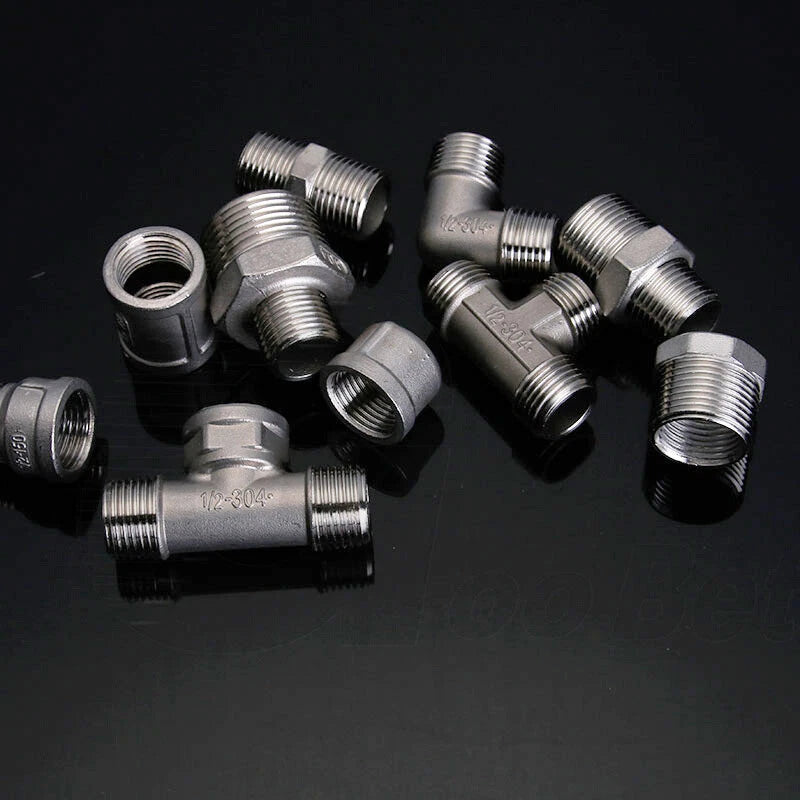 BSP Threaded Stainless Steel Pipe Fittings 304 — Elbow, Tee, Nipple, Socket & More