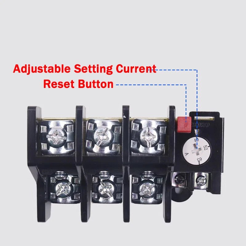 Thermal Overload Relays 0.32Amp - 160Amp For 3 Phase Motor Protector JR36 Series - HomeDIYer