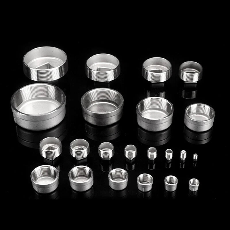 304 Stainless Steel BSP Pipe Plug & Cap Fittings — Male Plugs & Female Blanking Caps