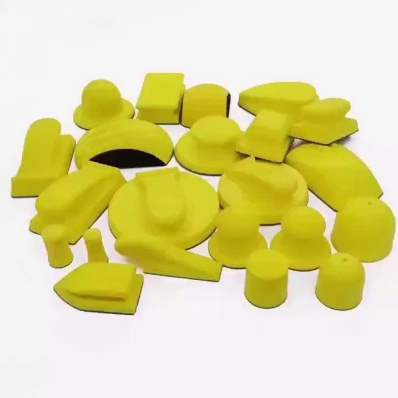 Mouse‑Shaped Hand Sanding Block — Ergonomic Foam Grip with Hook & Loop Base for Standard Sanding Discs