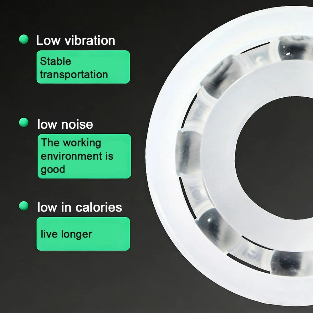 Plastic Bearing PP 608 6000 6001 6004 6206 Glass Balls ID 6mm~30mm Ball Bearings