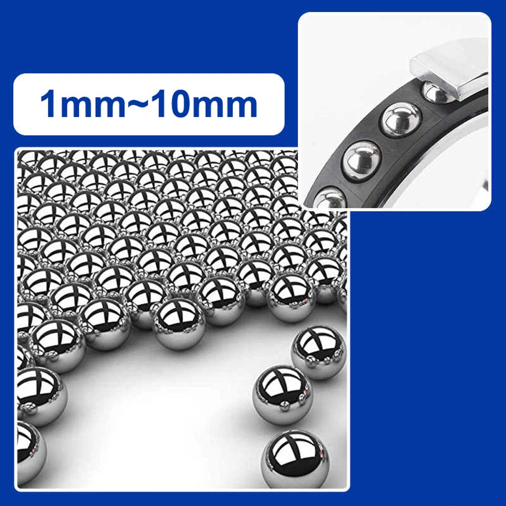 Chrome Stainless Steel Ball Bearings Diameters 1/1.5/2/3/4/4.5/5/6/7/8/9/10mm