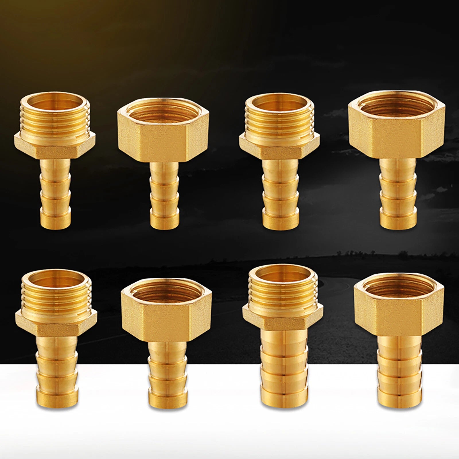 BSP Taper Thread Hose Tail Connector — 1/2" & 3/4" Female/Male Fuel Line Fitting