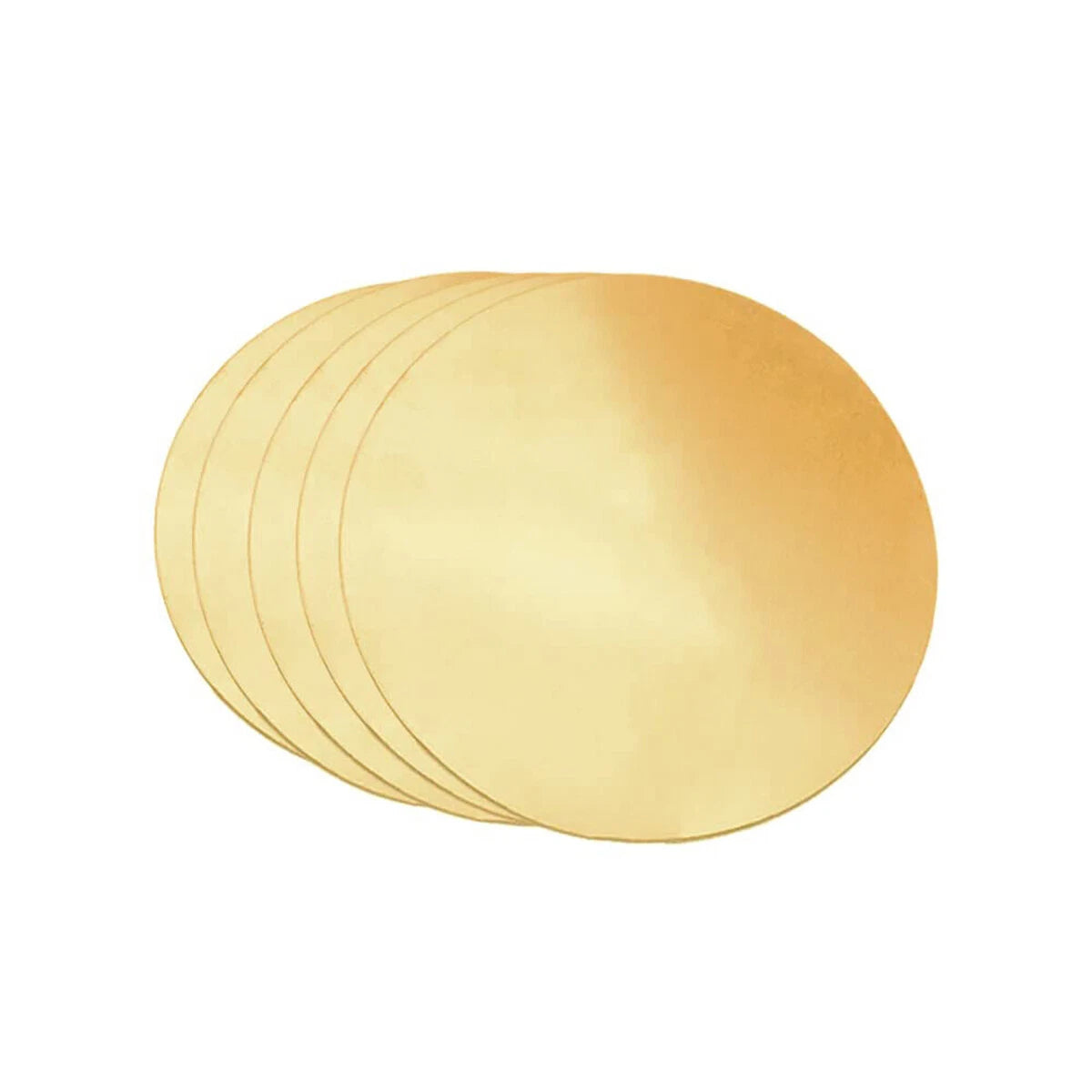 H62 Solid Brass Discs Blanks Metal Round Sheets Thick 0.5mm - 3mm Dia 10-200mm