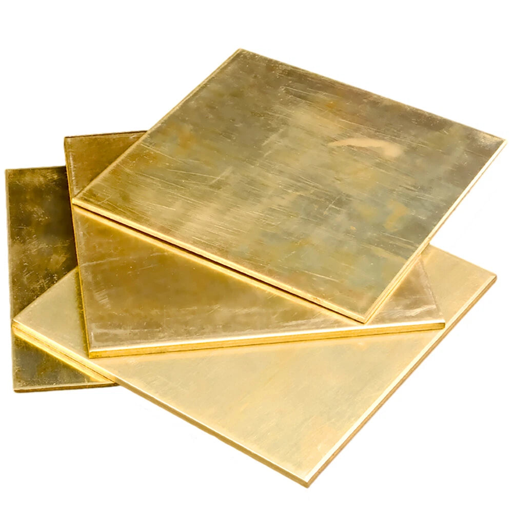 Brass Square/plate/sheet 0.6mm To 6.0mm - Brass Sheet Metal Guillotine Cut