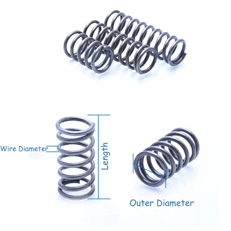 Compression Spring Wire Diameter 3mm 6mm Black Compression Pressure Small Spring