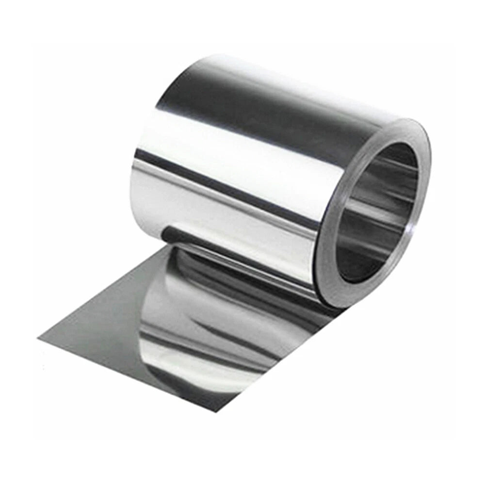 304 Stainless Steel Thin Plate Band Thick 0.01mm~1mm Metal Strip Roll Foil Sheet