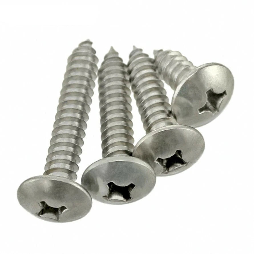 M3 M4 M5 M6 Truss Head Self Tapping Screws – 304 Stainless Steel, Natural Finish