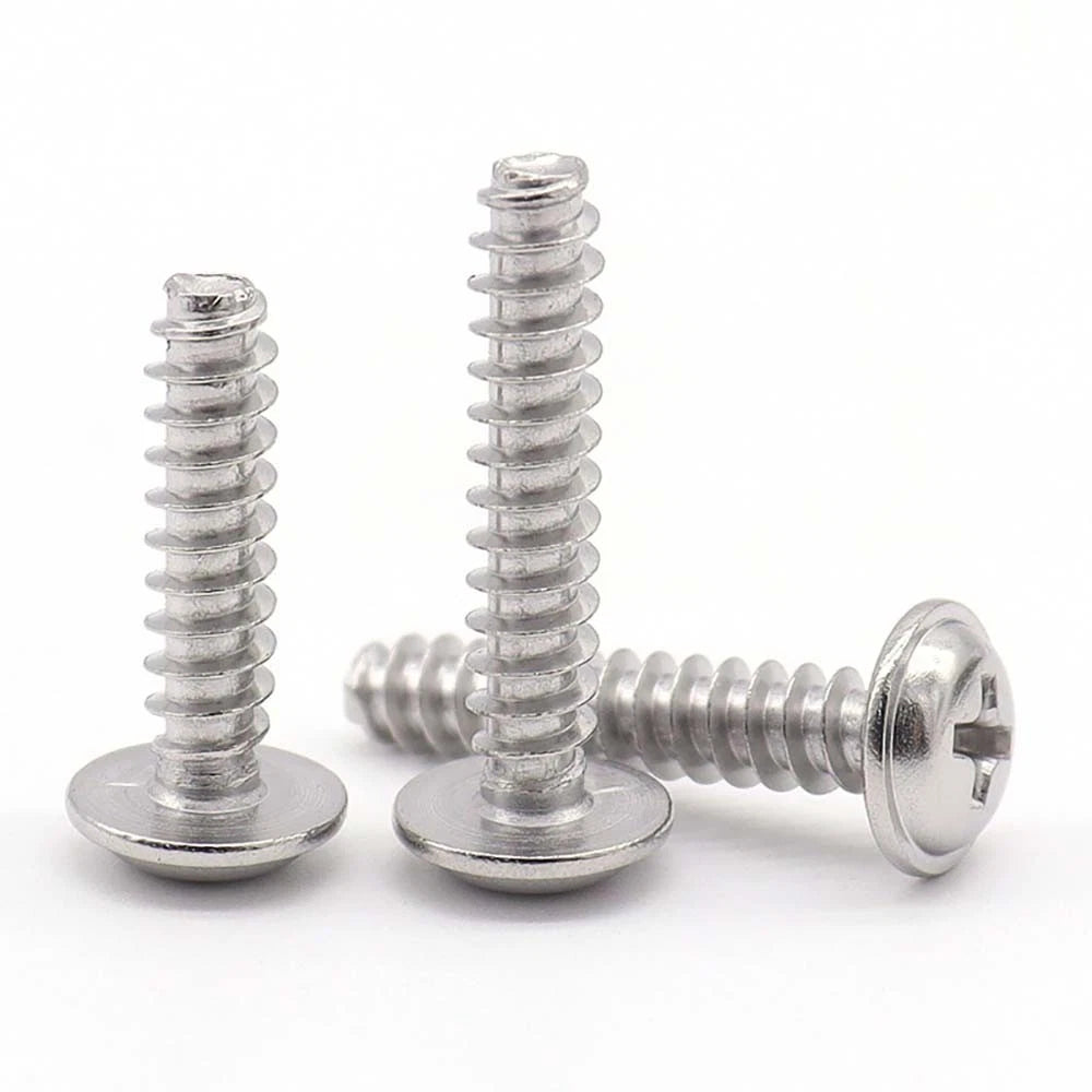 M1.7–M4 Stainless Steel Phillips Pan Head Machine Screws — 304 A2, Multiple Sizes