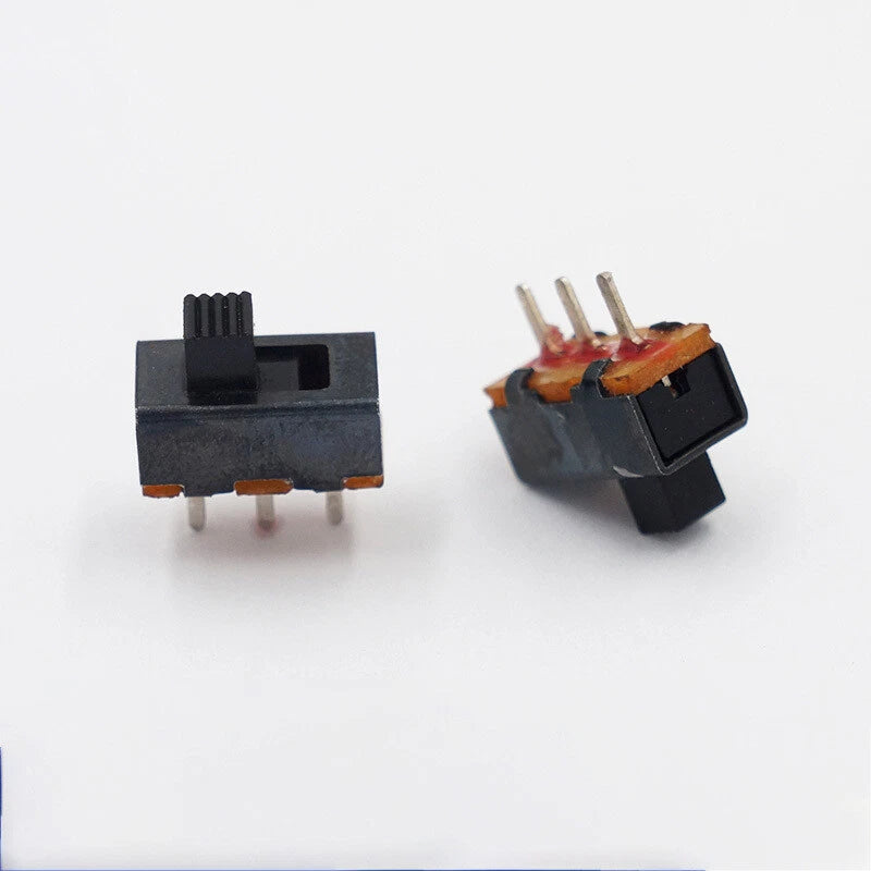 3-Pin SPDT PCB Slide Switch — 2-Position Mini Toggle, 2/3/4mm Handle Height