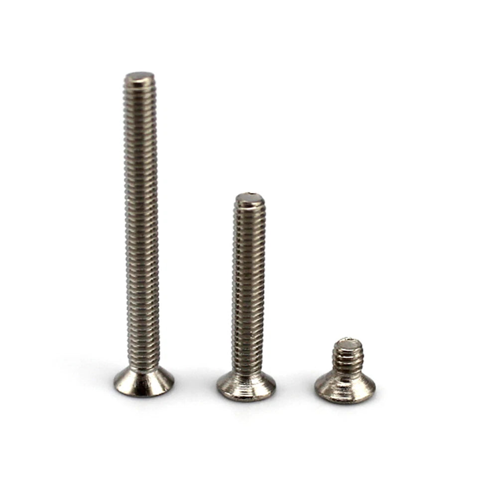 M2.5 Cross Countersunk Machine Screws Iron Phillips Flat Head Bolts with Hex Nut