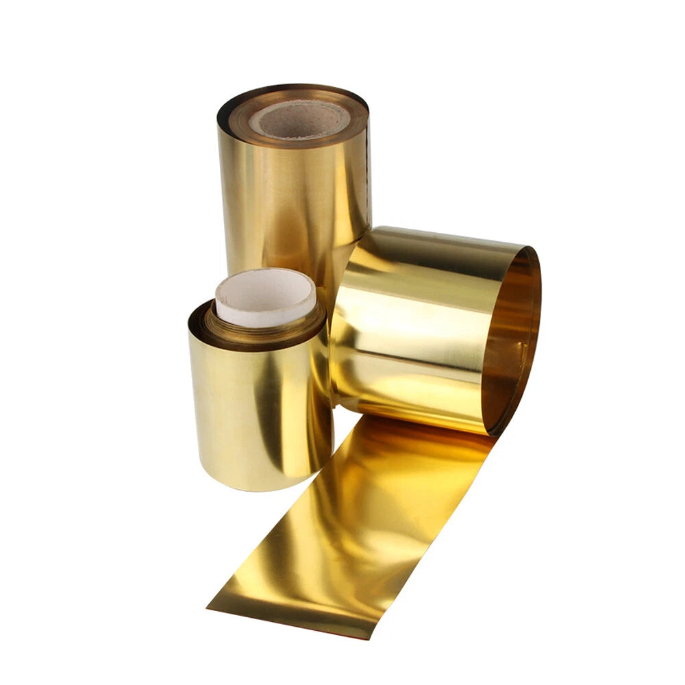Brass Sheet Roll Metal Foil Plate Strip 0.05-1mm Thick 300mm-1000mm Lengths