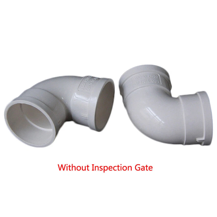 50 75 110 160 200mm PVC Drainage Pipe Equal 90° Elbow Connector Adapter Fittings