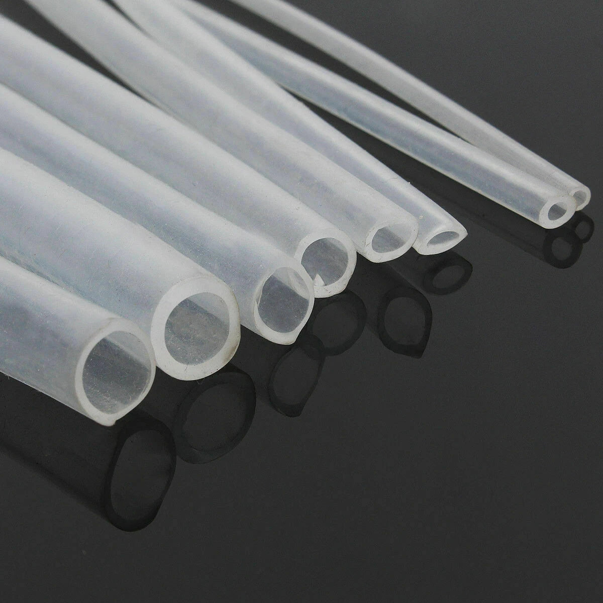 Milk Beer Clear Translucent Hose Pipe Rubber Silicone Tube 0.5~40mm