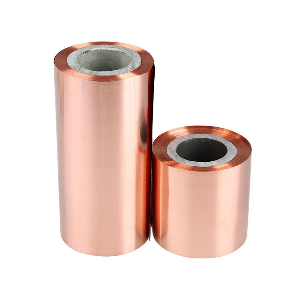 99.9% Pure Copper Cu Metal Sheet Foil Plate Strip Thick 0.05-0.5mm Length 1000mm
