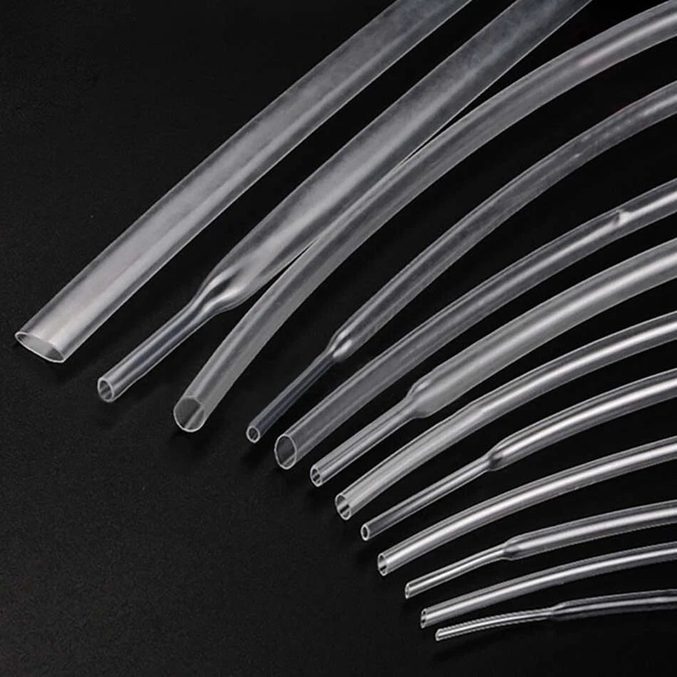 Clear Heat Shrink Tubing 2:1 – Transparent Electrical Sleeving 0.6mm to 80mm