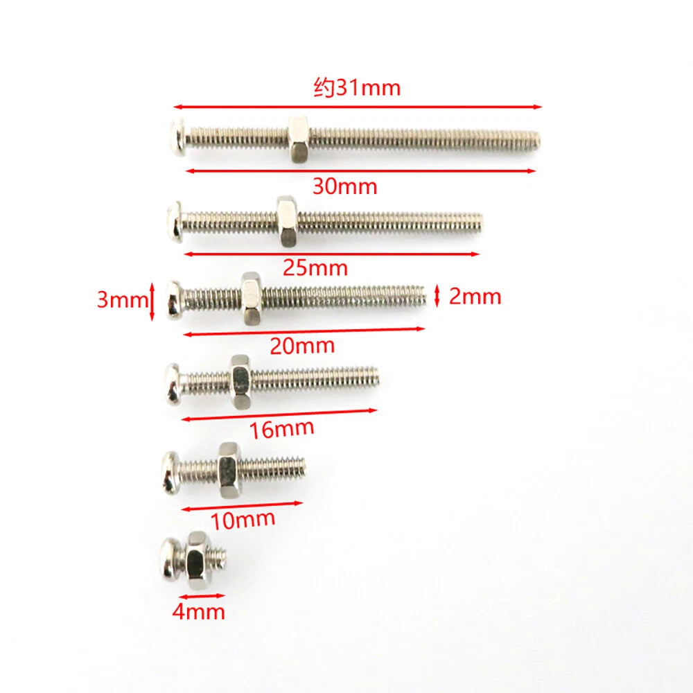M2 Pozi Pan Head Machine Screws with Flat & Spring Washers – Iron, 4–30mm